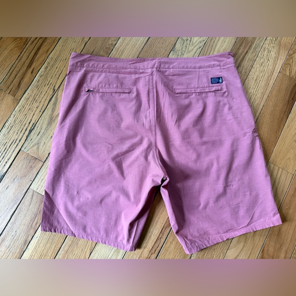Johnnie-O Dawn 2 Dusk Hybrid Shorts Lightweight Pockets Malibu Red Men’s Size 38 - Picture 4 of 16